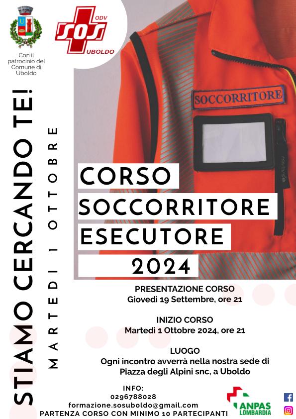 CORSO PER SOCCORRITORI-ESECUTORI - S.O.S. UBOLDO